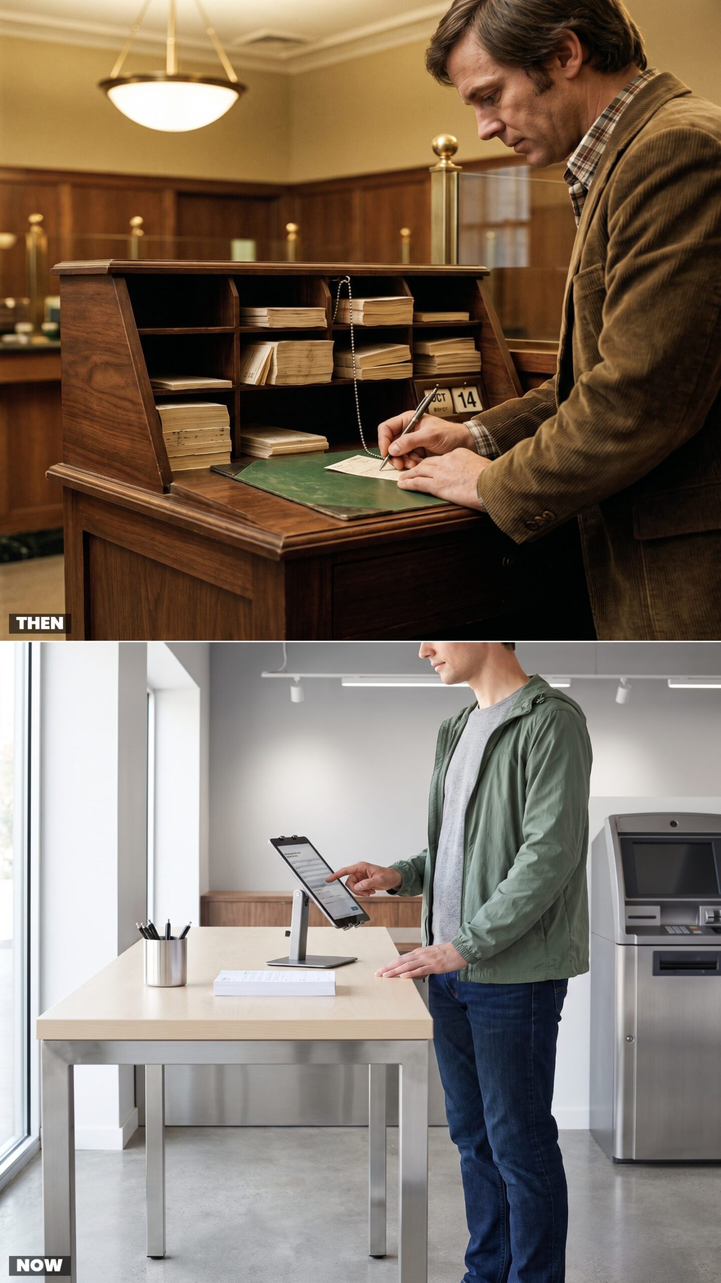 The Deposit-Slip Writing Desk