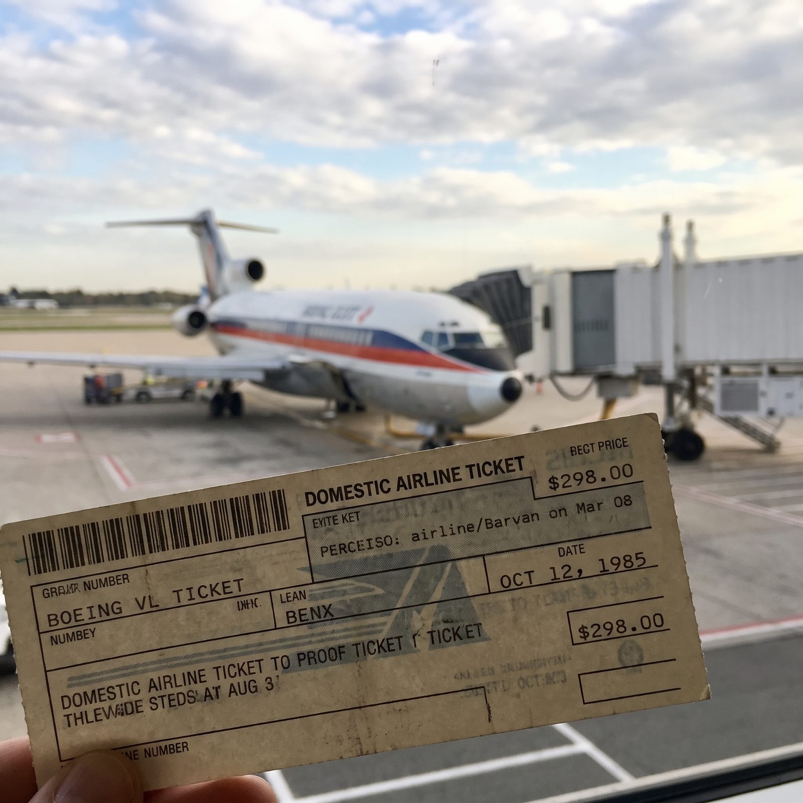 A Domestic Round-Trip Airline Ticket: Roughly $300 in 1985