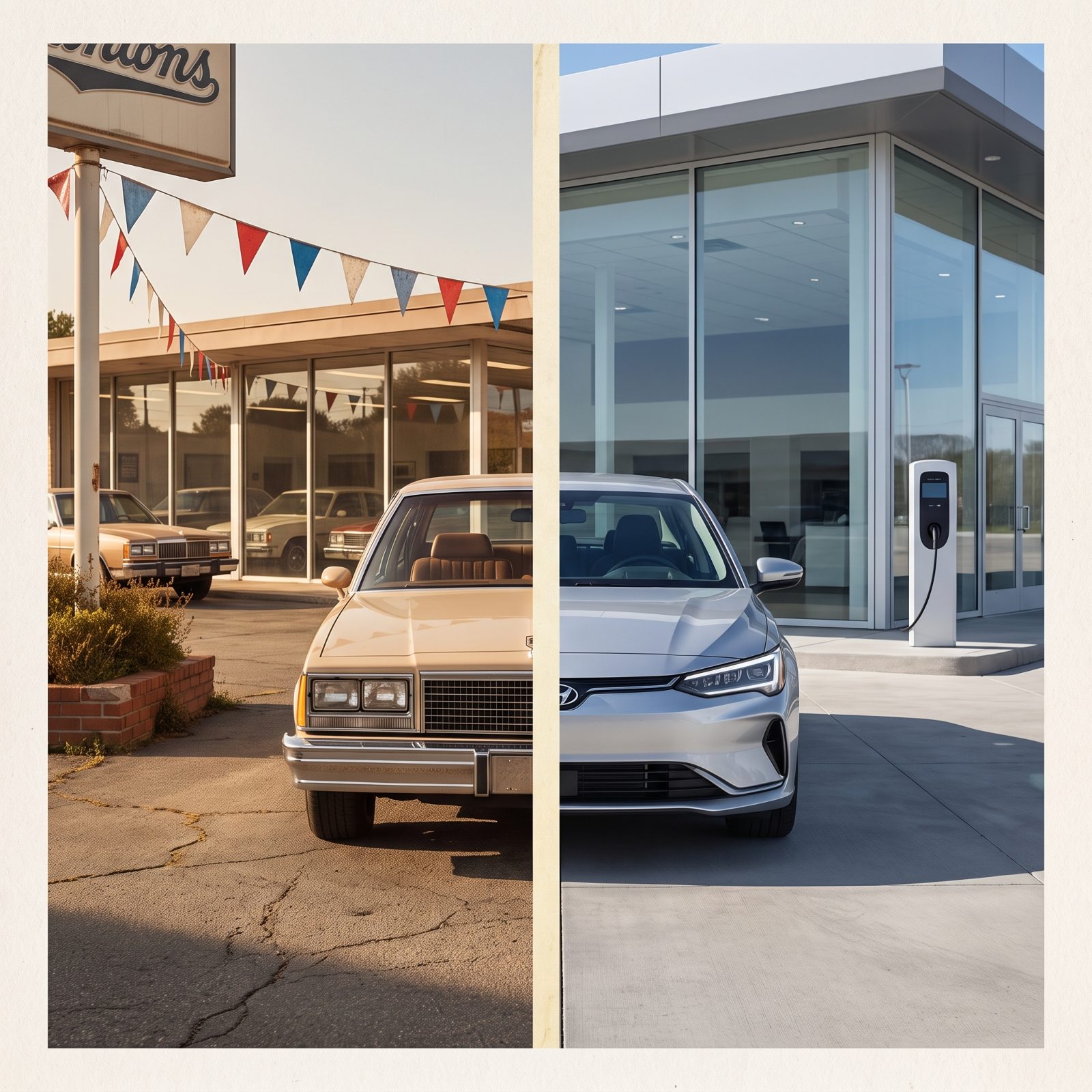 Driving Off in a Brand-New Family Sedan
