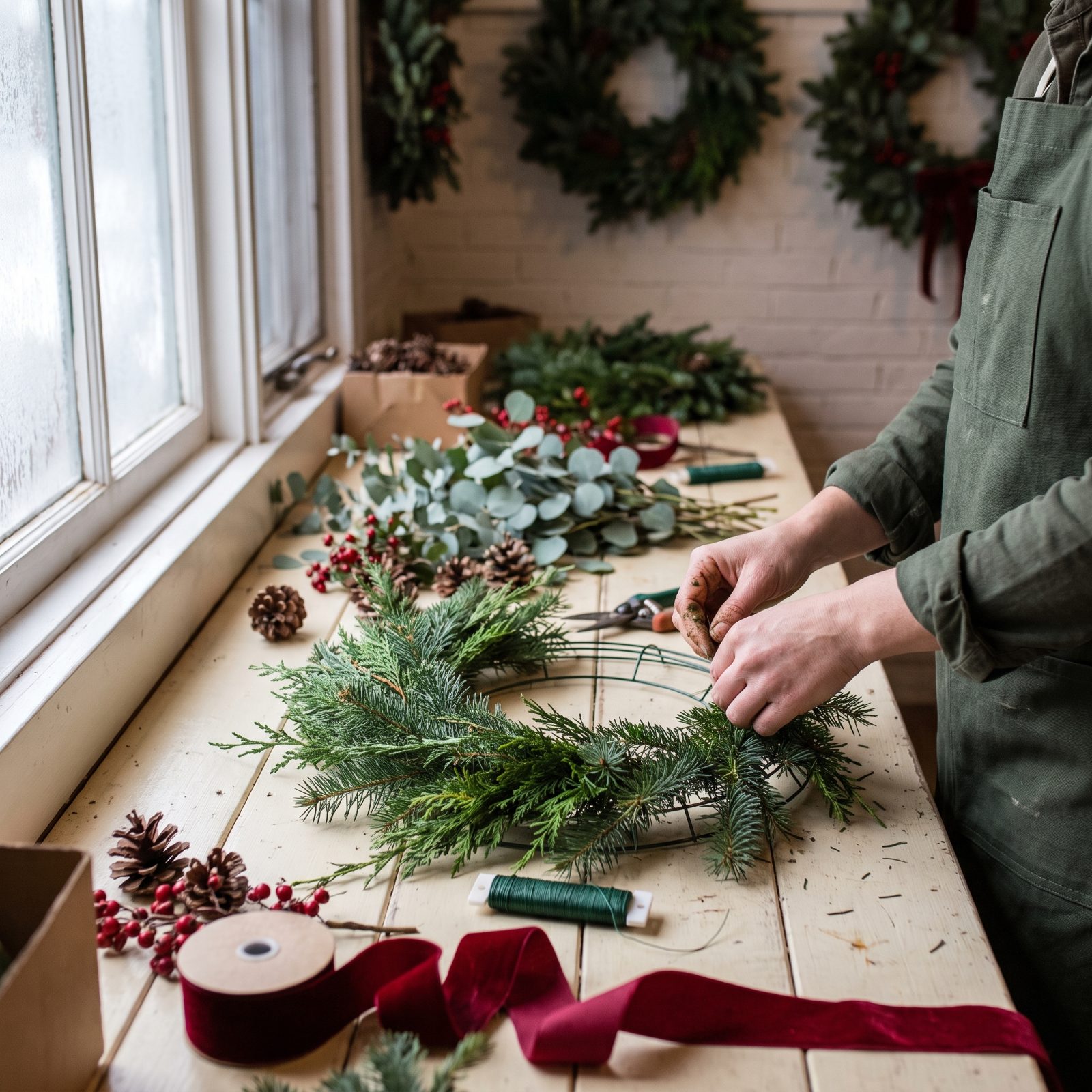 Holiday Wreath Maker to Floral Designer