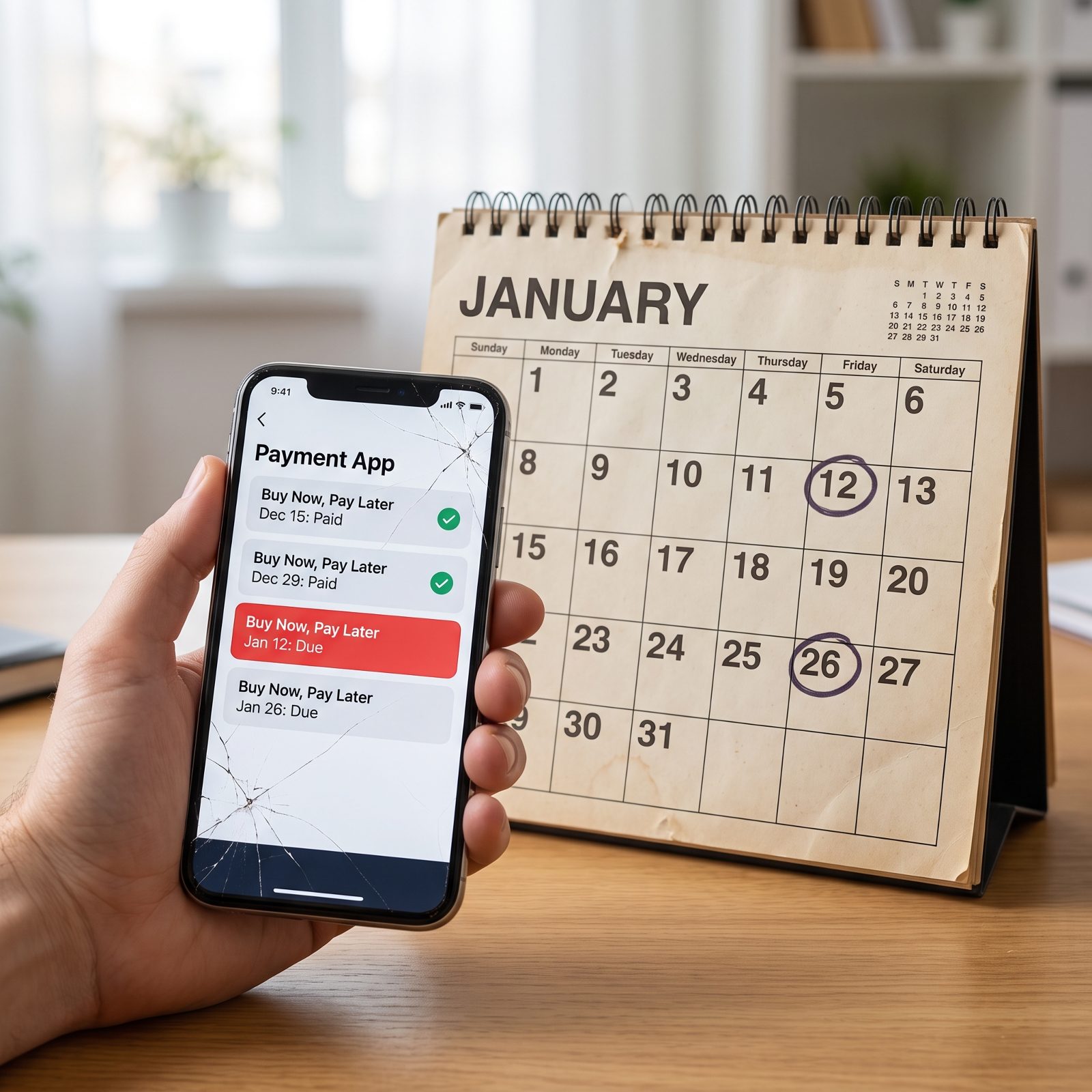 January Bills for Buy Now, Pay Later Purchases