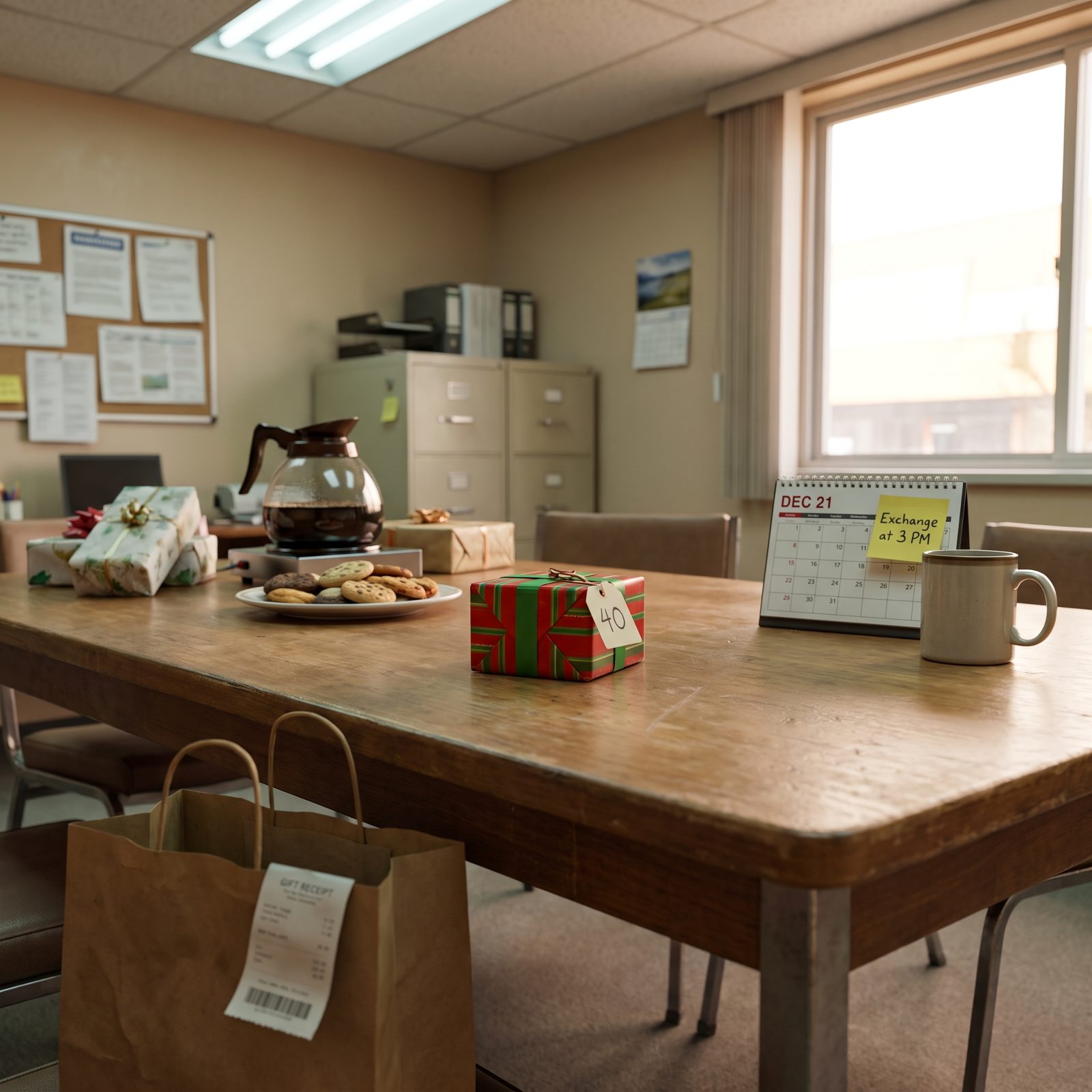 Joining the Office Gift Exchange Out of Pure Obligation