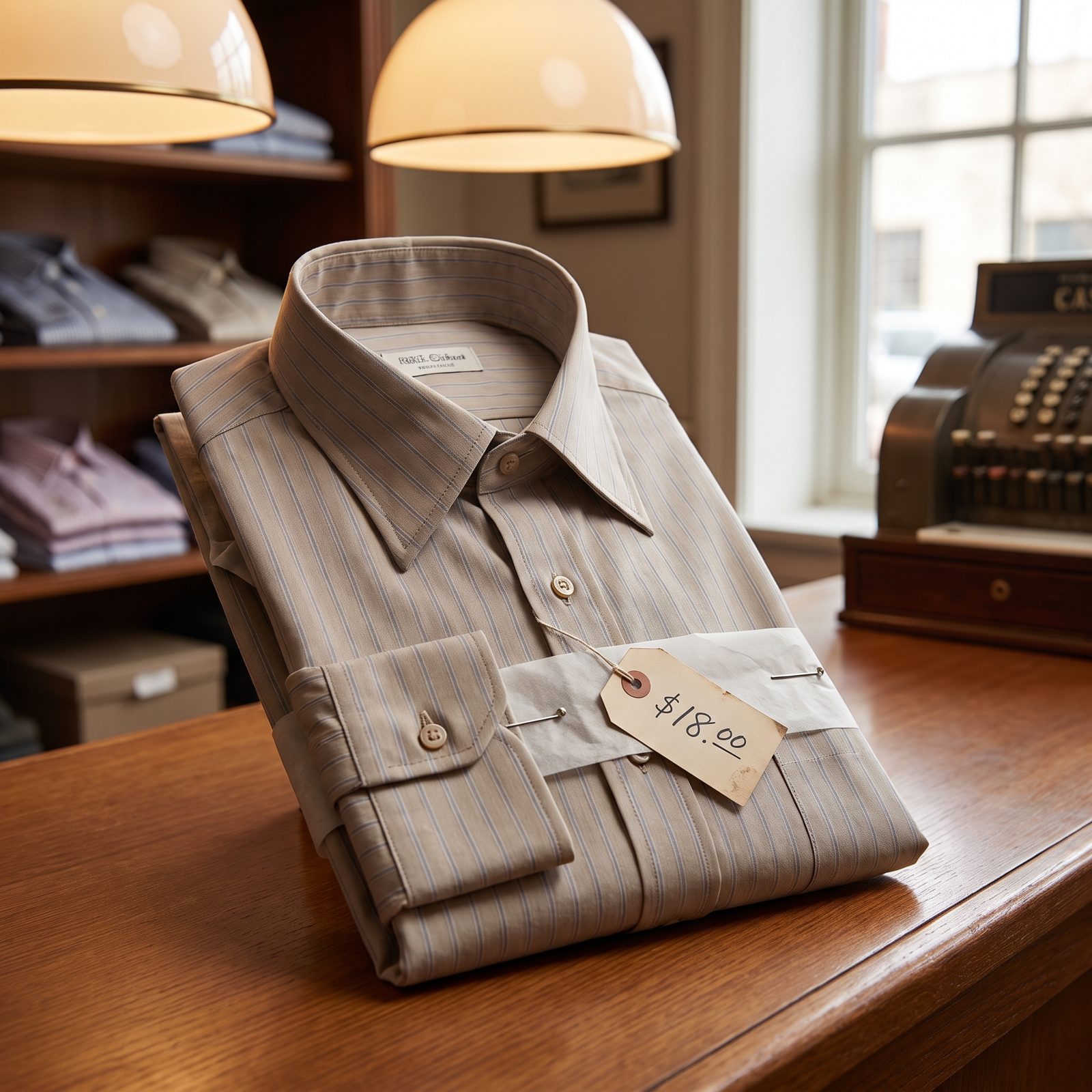 A Men's Dress Shirt: About $18 in the 1980s, Roughly $40 Today