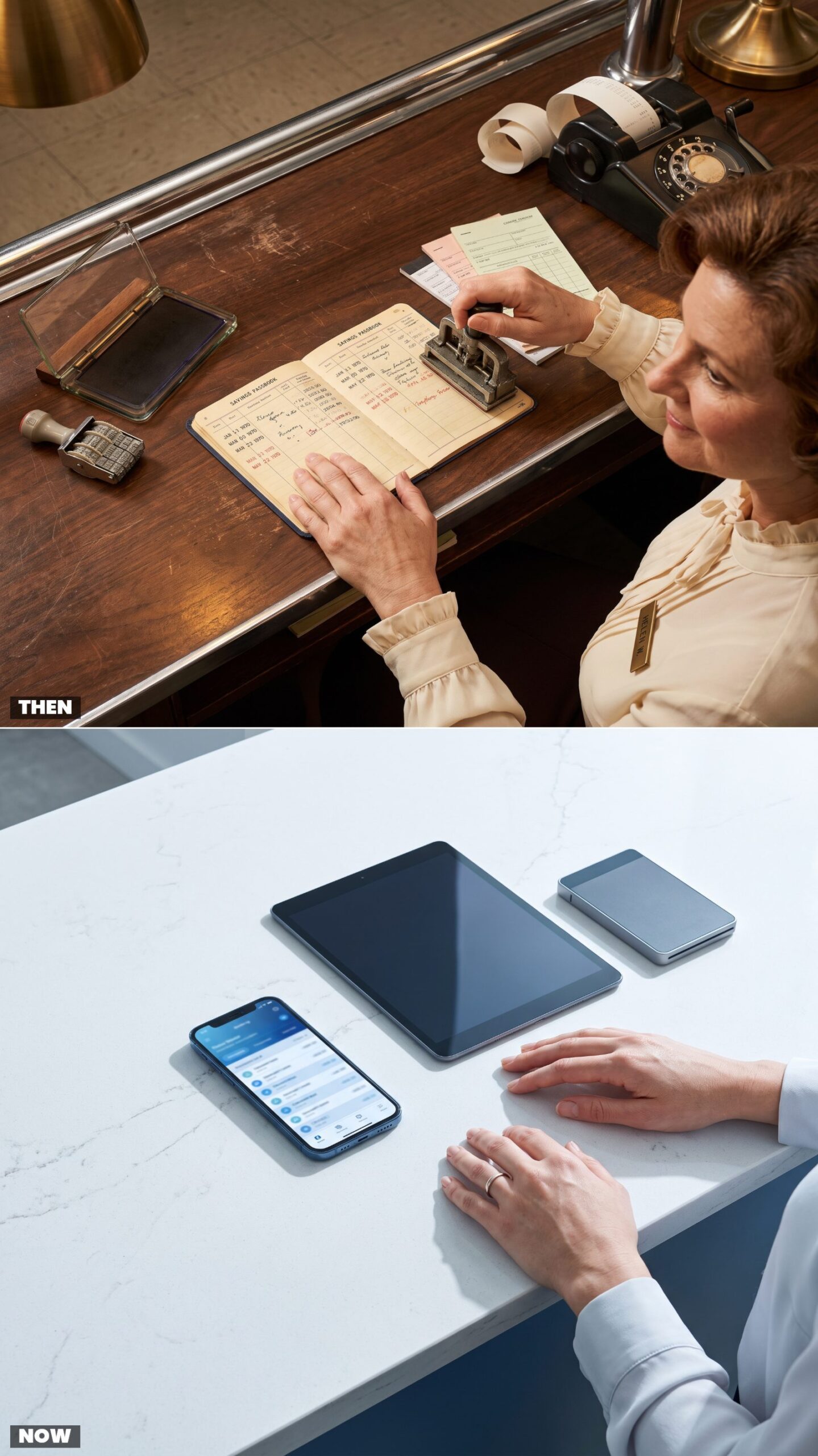 The Paper Passbook With Stamped Entries
