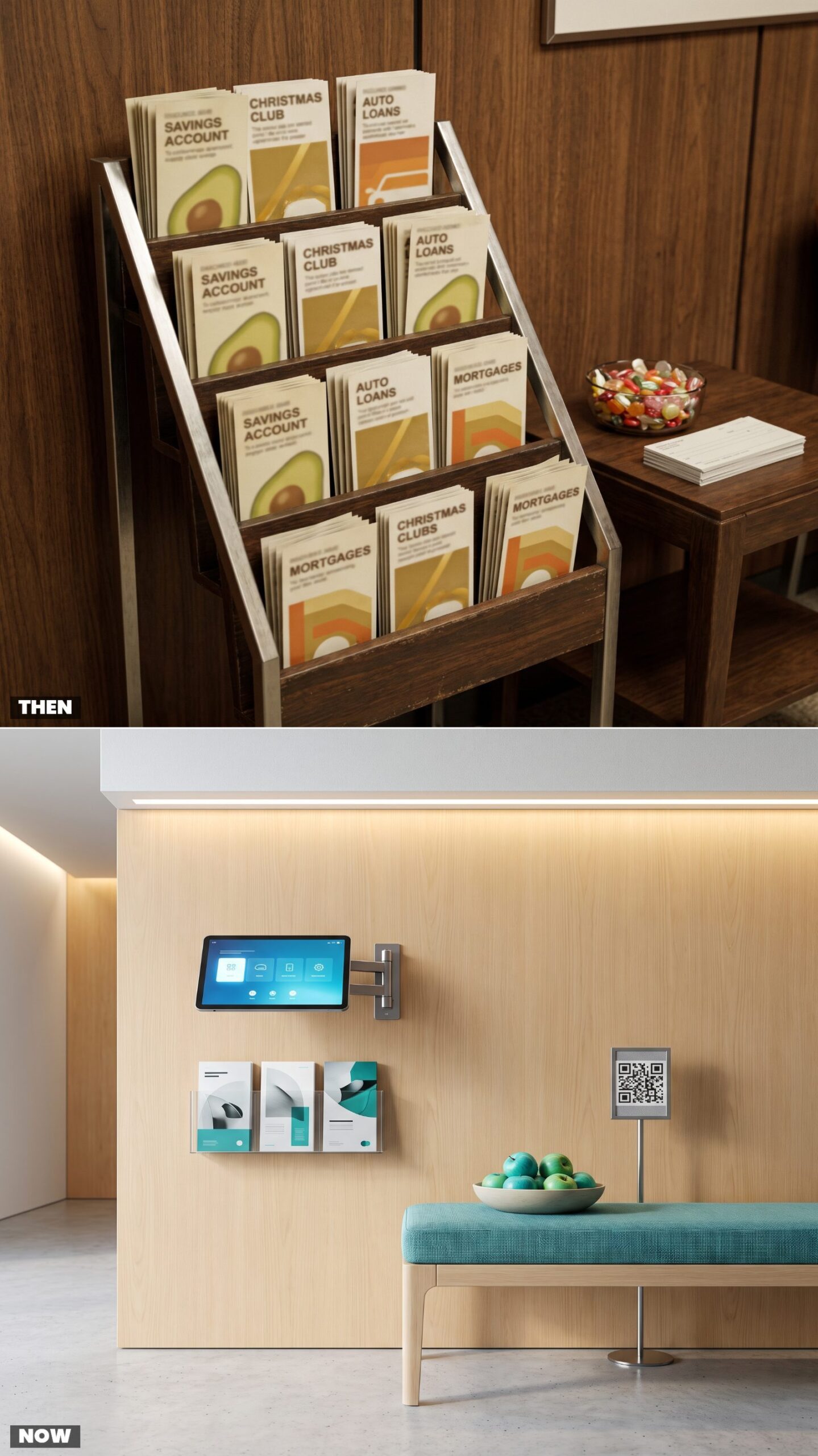 The Printed Service Brochure Rack