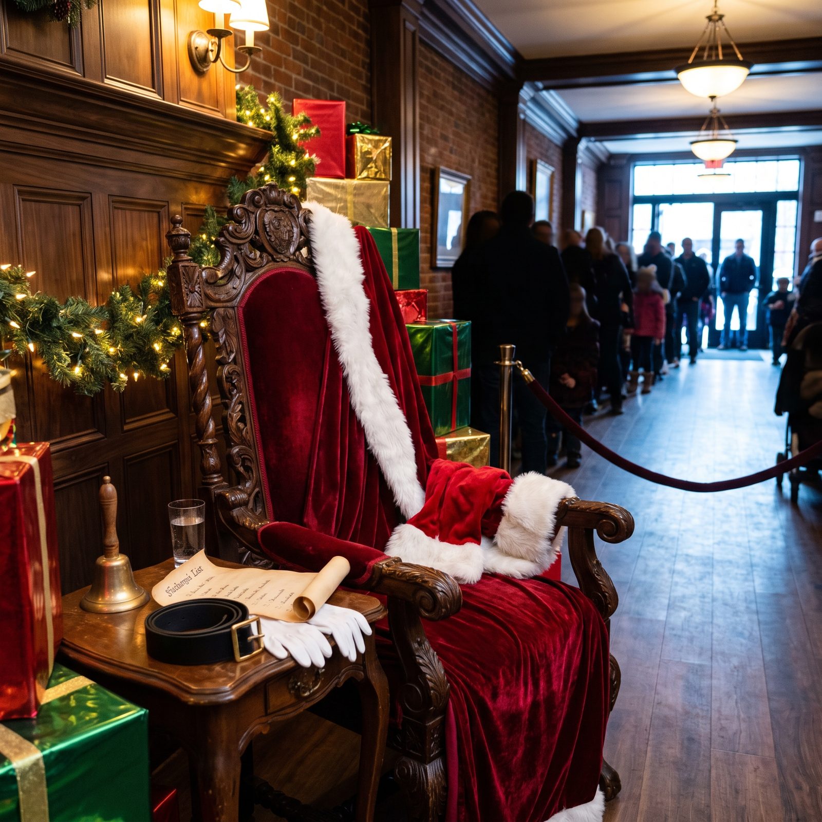 Professional Santas Working an Appearance Schedule With No Off Switch