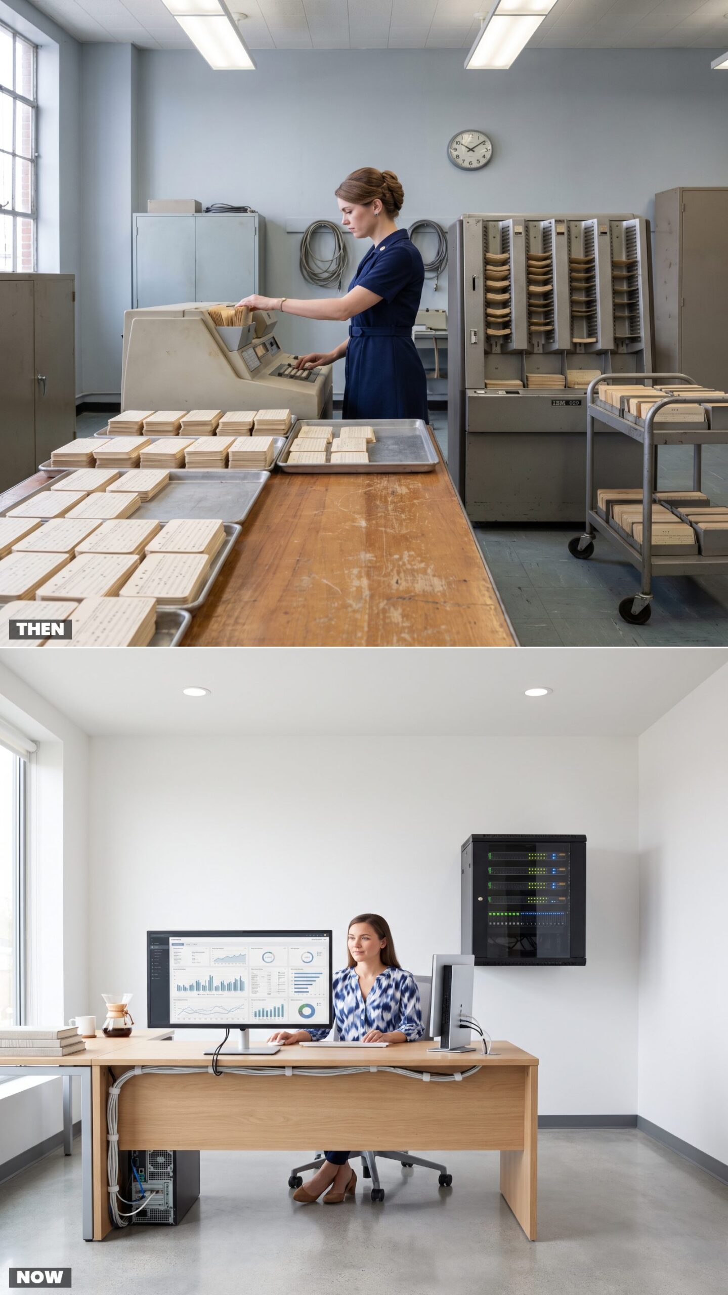 The Punch-Card Data Processing Room