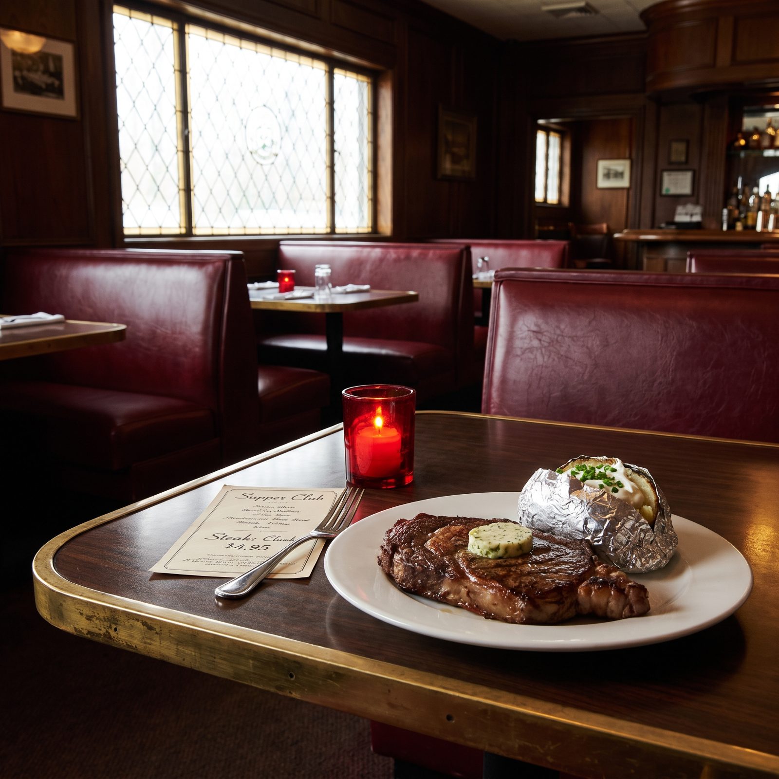 A Restaurant Steak Dinner: Roughly $3.50 to $6.00