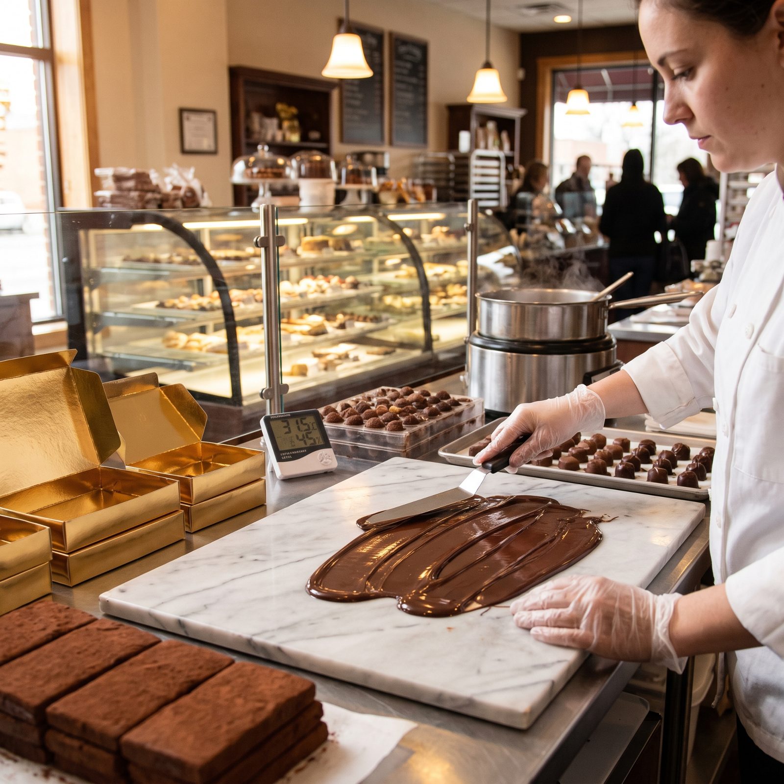 Seasonal Chocolatier Assistant to Confectionery Professional
