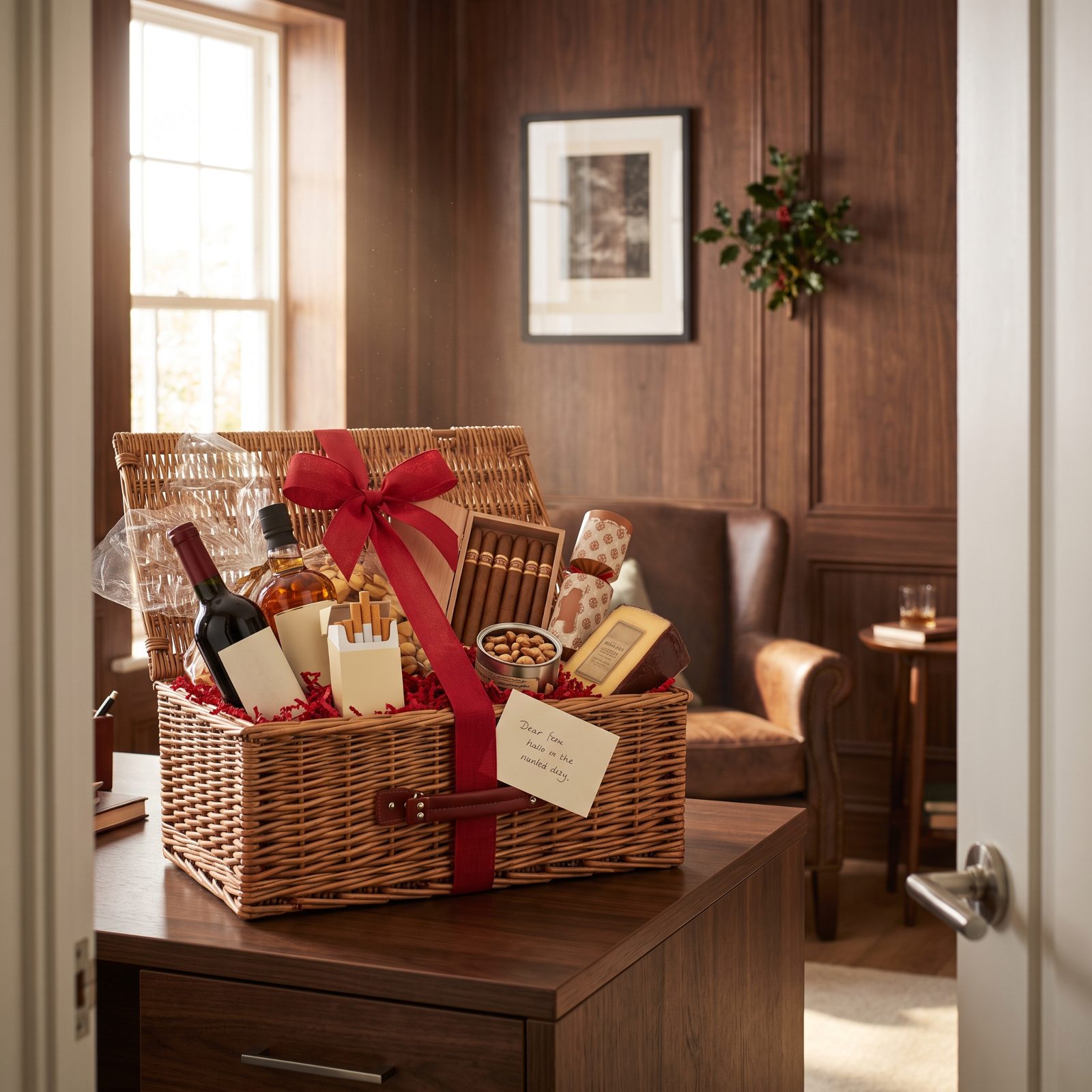 Sending Client Hampers Packed With Alcohol and Cigarettes