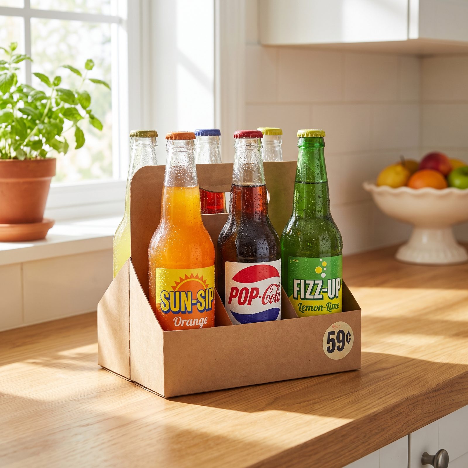 A Six-Pack of Soft Drinks: Around 59 to 89 Cents