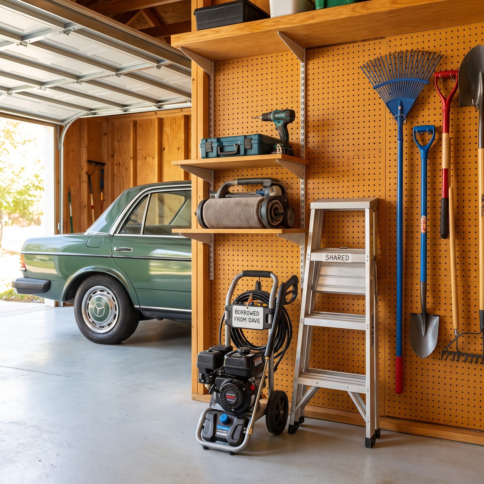 They Borrow or Rent Rarely Used Equipment