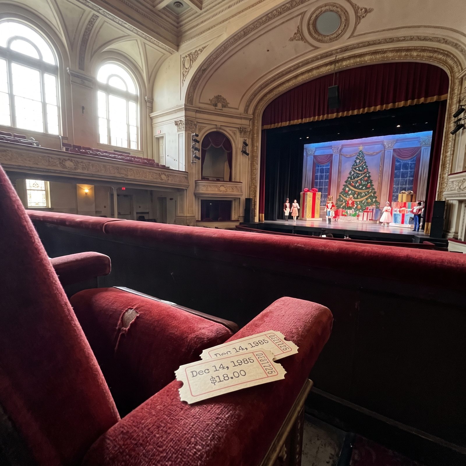 Tickets to a Professional Christmas Show: Around $18 in 1985