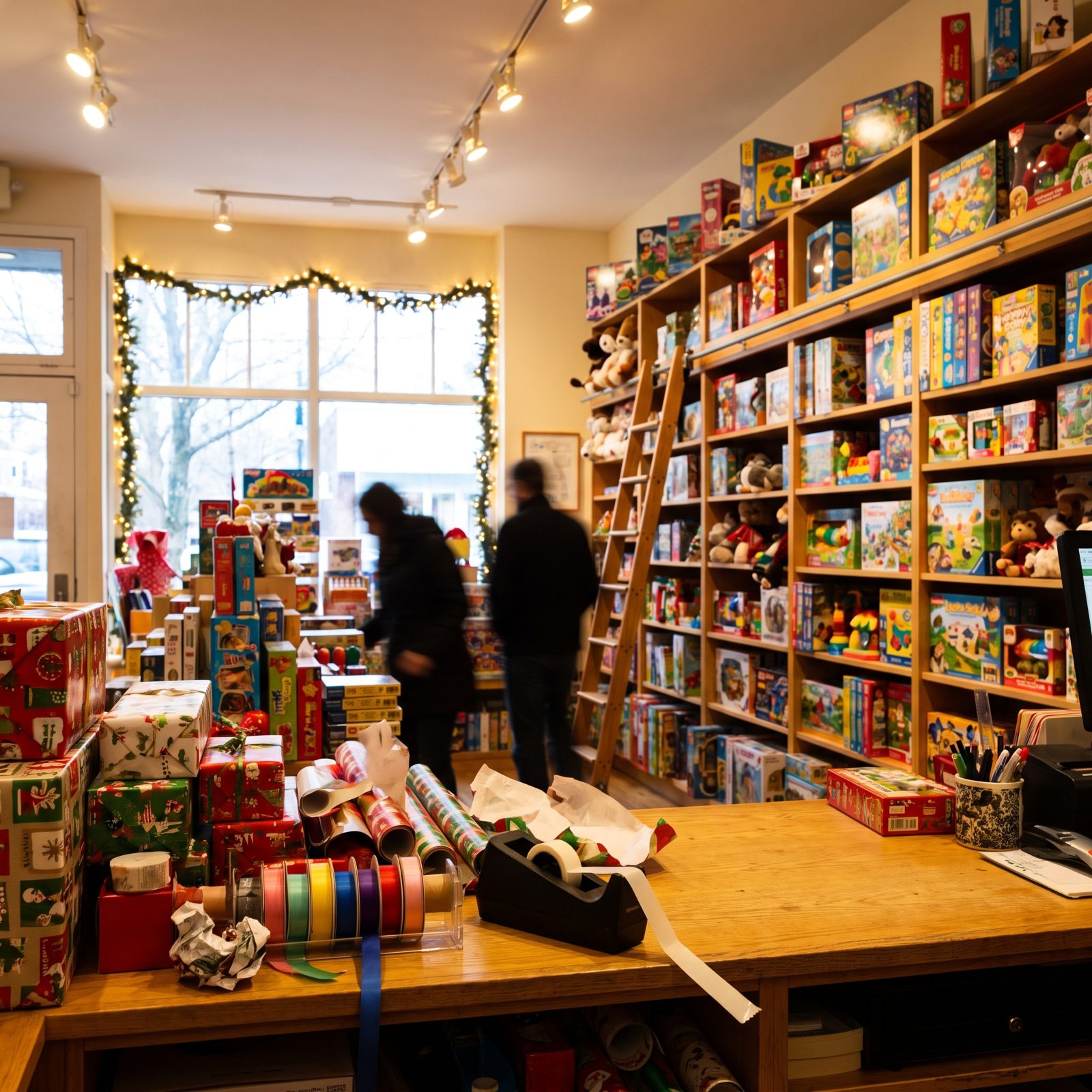 Toy-Store Employees Facing the Year's Biggest Rush